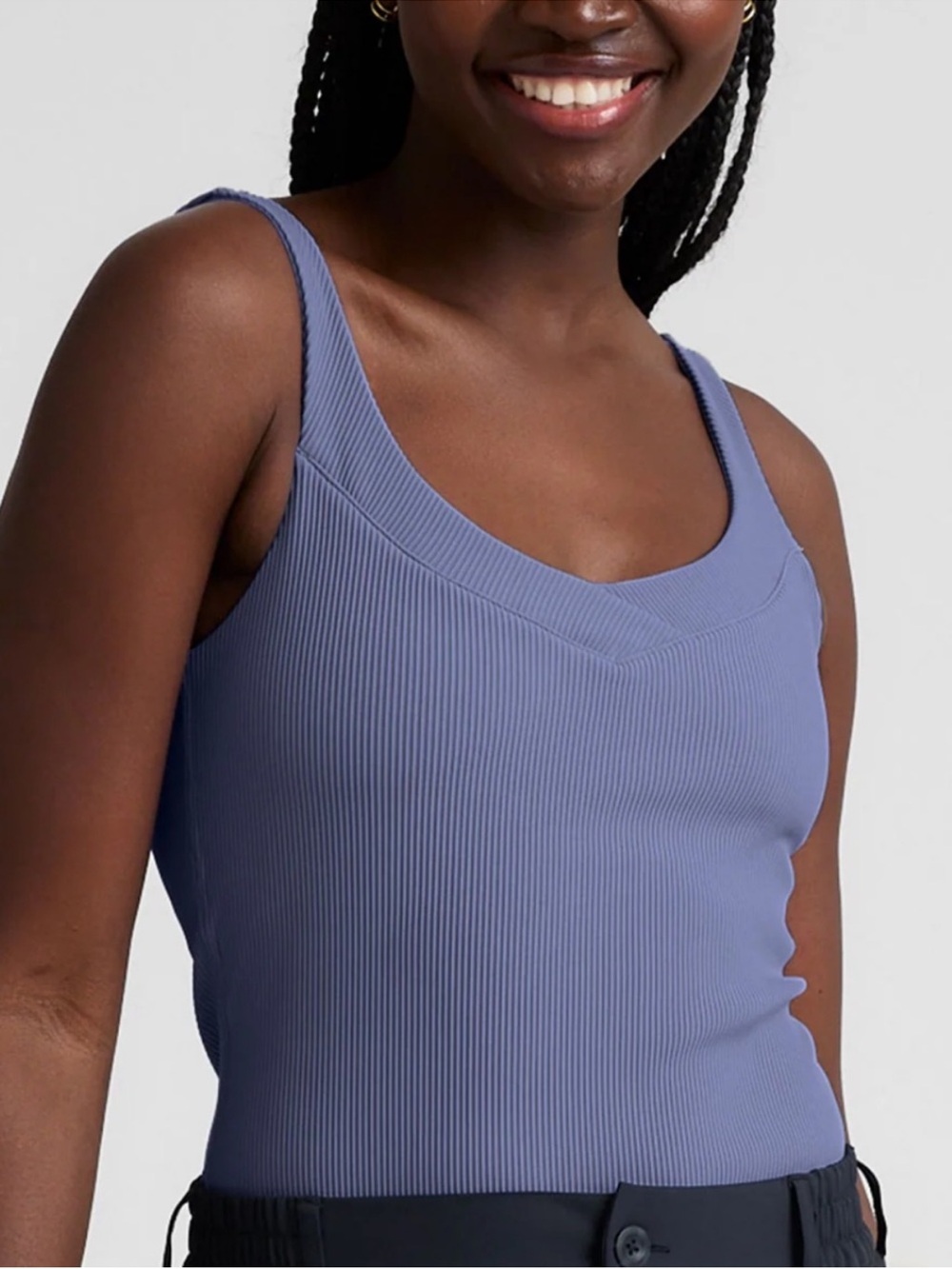 NWOT Beyond Yoga Impulse Ribber Classic Tank Deep Peri Large